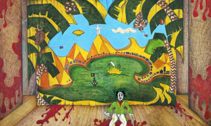 Desenho de Hélio Eichbauer para o cenário do segundo ato da peça "O Rei da Vela", do Teatro Oficina /Reprodução