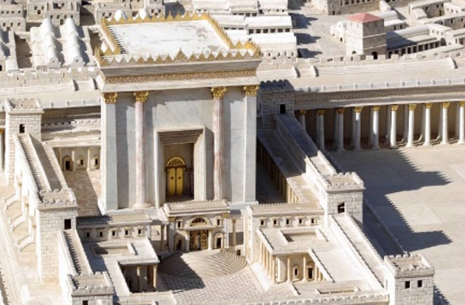 A importância do Templo - Depois da morte de Jesus, os apóstolos e seus demais seguidores próximos centralizam suas atividades em torno do Templo de Jerusalém, local mais sagrado da fé judaica/Wikimedia commons
